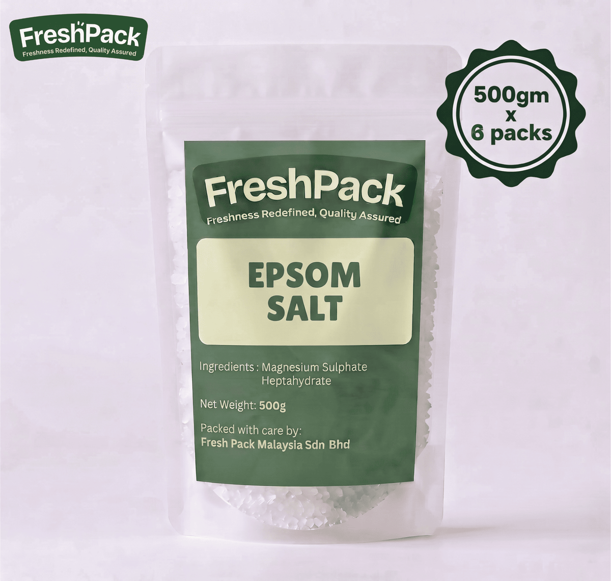 Epsom Salt (Magnesium Sulphate) 500gm