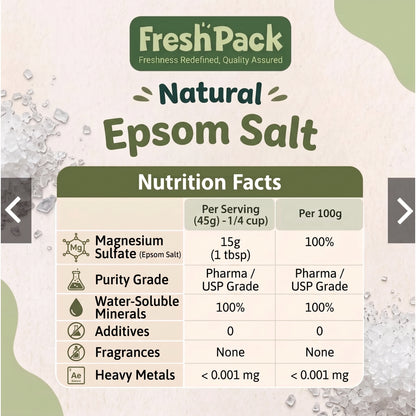 Epsom Salt (Magnesium Sulphate) 500gm
