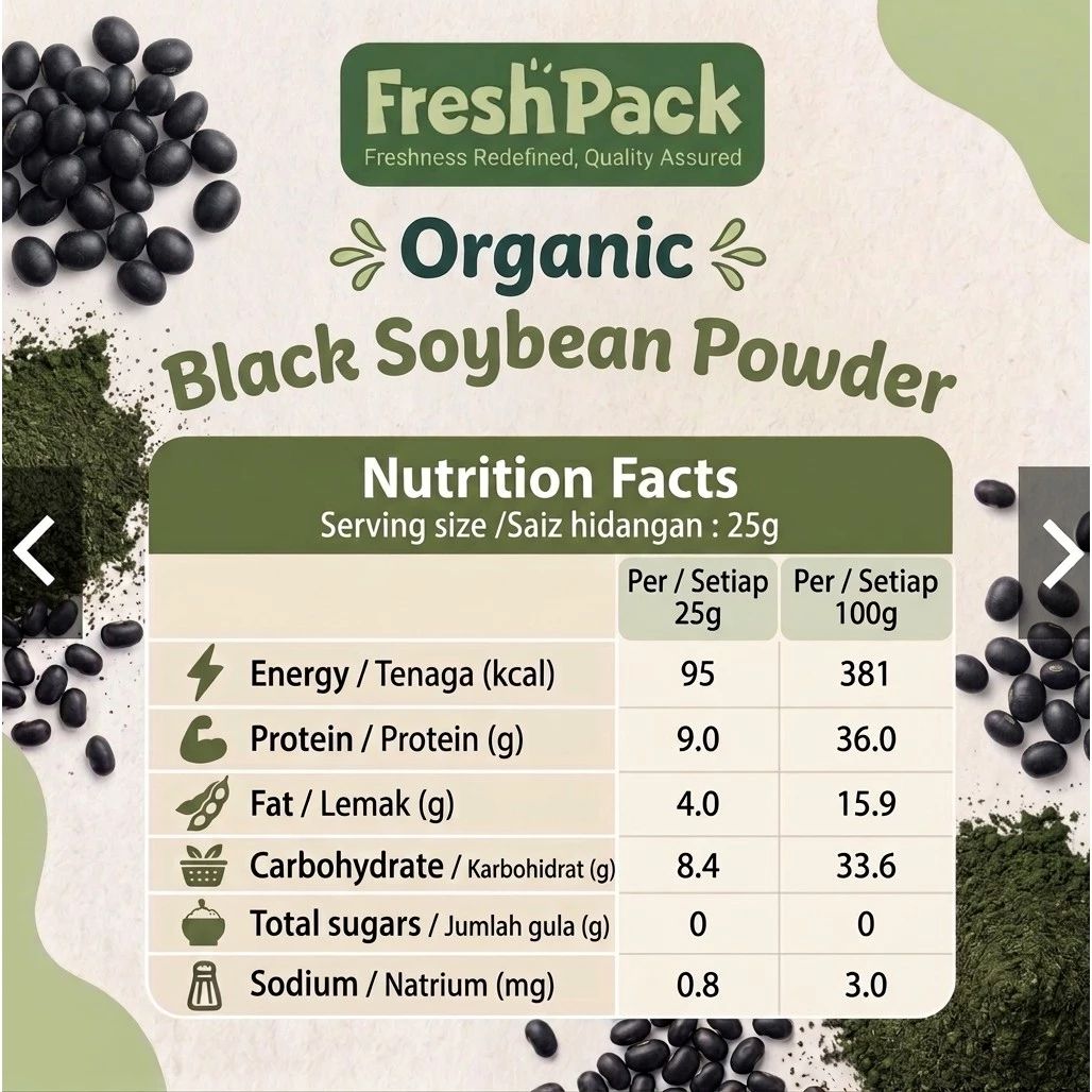 Organic Black Bean Powder